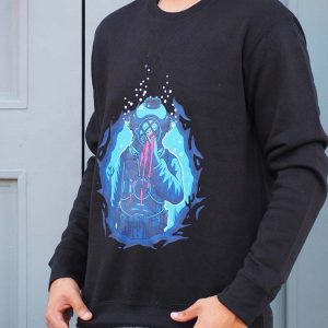 Spaceman Printed Cotton Sweatshirt